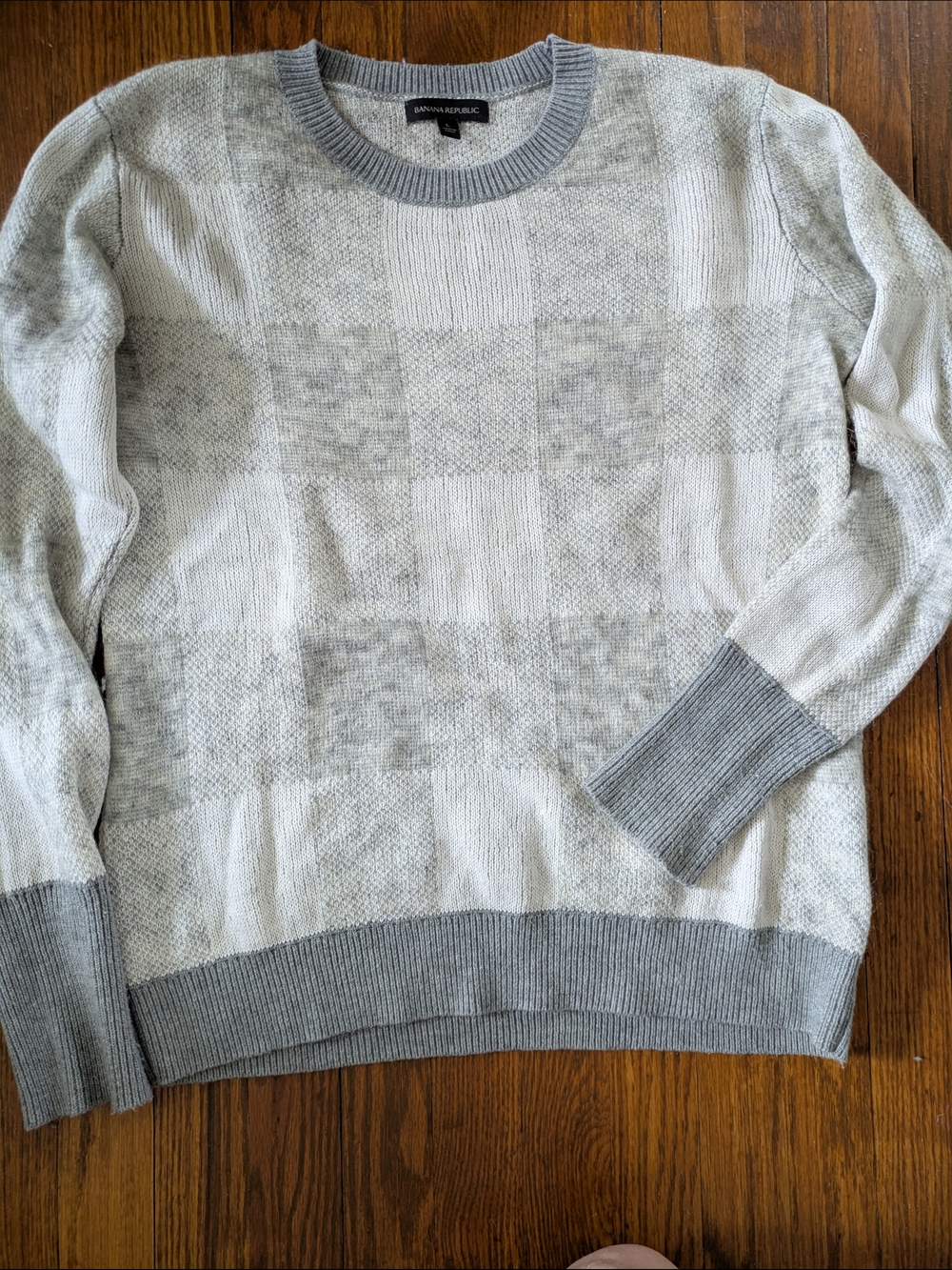 Banana Republic Cotton Mohair Wool Knit Sweater L